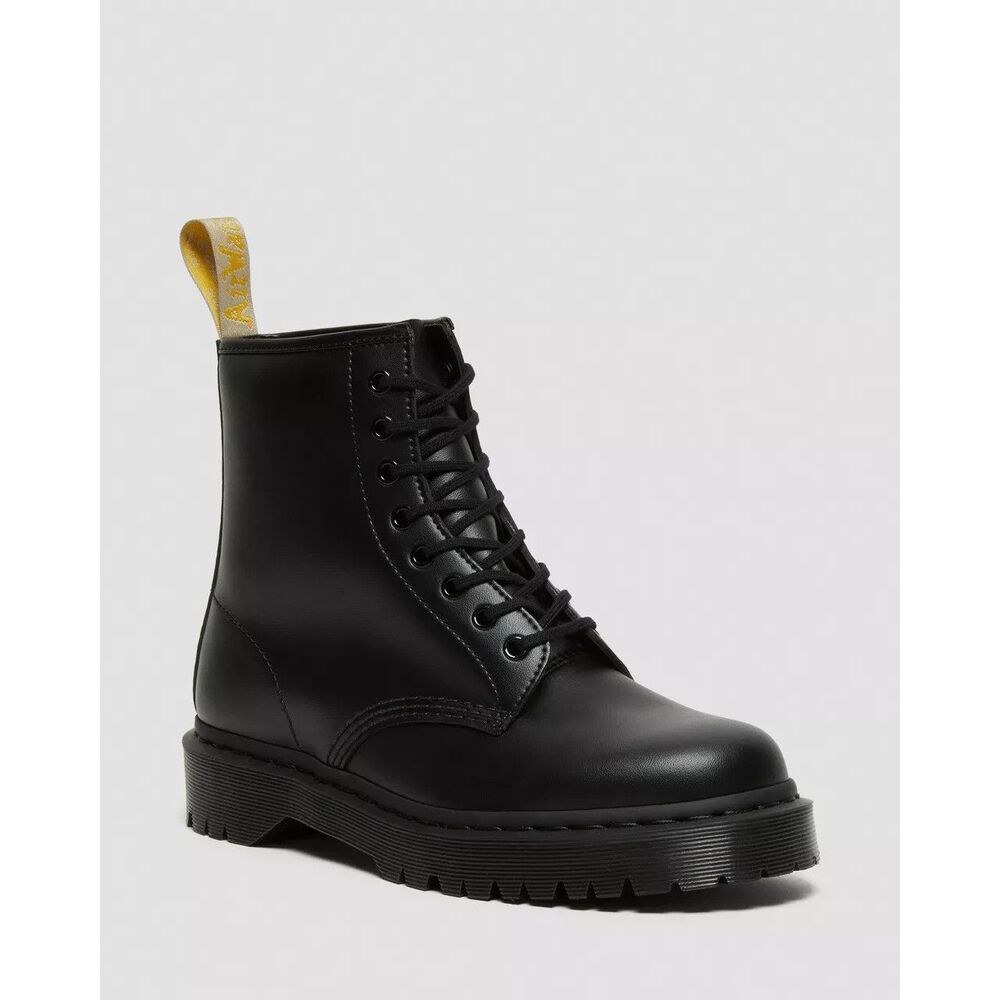 Dr. Martens Black Leather Moto Boots